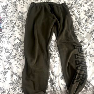 Green sweat pants from PINK